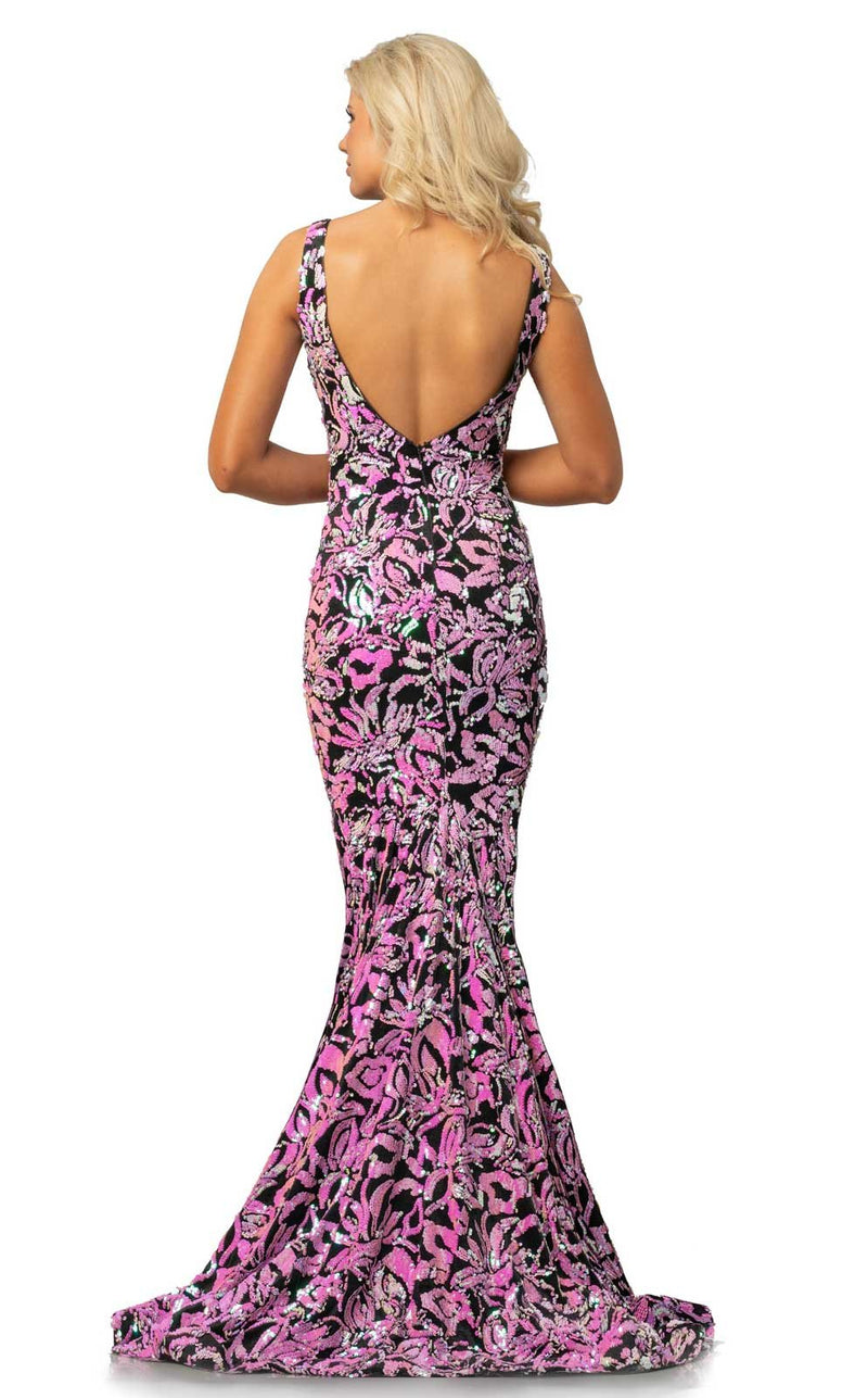 Johnathan Kayne 2106 Dress Pink-Multi