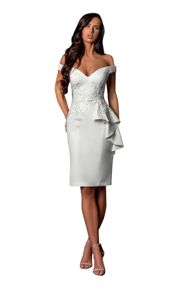 Terani 2111C4552 Dress Ivory