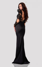 Terani 2111E4721 Dress Black-Nude