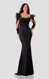 Terani 2111E4721 Dress Black-Nude