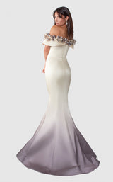 2 of 4 Terani 2111E4749 Dress Cream-Champagne