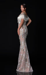 2 of 4 Terani 2111GL5036 Dress Silver-Sage-Blush