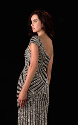 4 of 4 Terani 2111GL5044 Dress Black-Gold