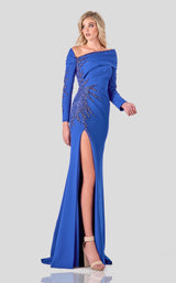 1 of 8 Terani 2111M5263 Dress Royal