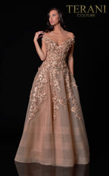 3 of 3 Terani 2111M5265D Dress Mocha