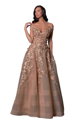 1 of 3 Terani 2111M5265D Dress Mocha