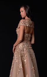 4 of 4 Terani 2111M5265 Dress Light-Mocha