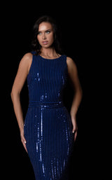 5 of 6 Terani 2111M5279 Dress Marine