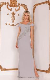 2 of 5 Terani 2111M5289 Dress Silver