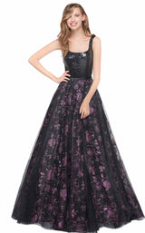 3 of 12 Colors Dress 2111 Black-Mulberry