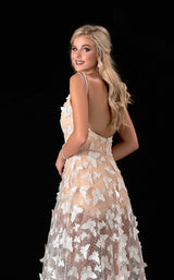 4 of 4 Terani 2111P4045 Dress Ivory-Nude