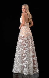 2 of 4 Terani 2111P4045 Dress Ivory-Nude