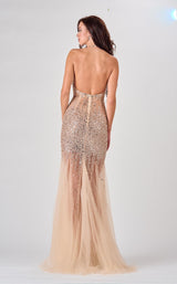 5 of 12 Terani 2111P4059 Dress Nude