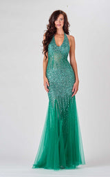 1 of 12 Terani 2111P4059 Dress Emerald
