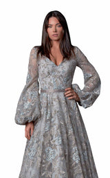 3 of 4 Terani 2112M5407 Dress Silver