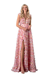 1 of 4 Terani 2112P4322 Dress Blush