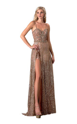 1 of 4 Terani 2112P4326 Dress Bronze