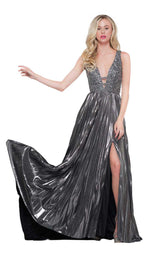 1 of 8 Colors Dress 2115 Gunmetal