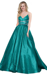 1 of 8 Colors Dress 2130 Aqua Multi