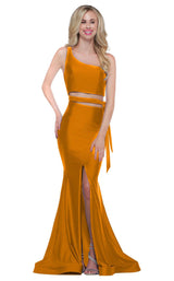 1 of 14 Colors Dress 2137 Tangerine