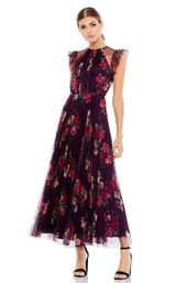 1 of 3 Mac Duggal 2143i Dress Plum-Multi