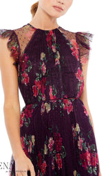 3 of 3 Mac Duggal 2143i Dress Plum-Multi