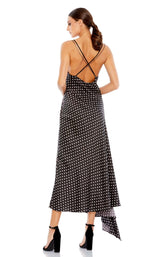 2 of 3 Mac Duggal 2146 Dress Black-Pink