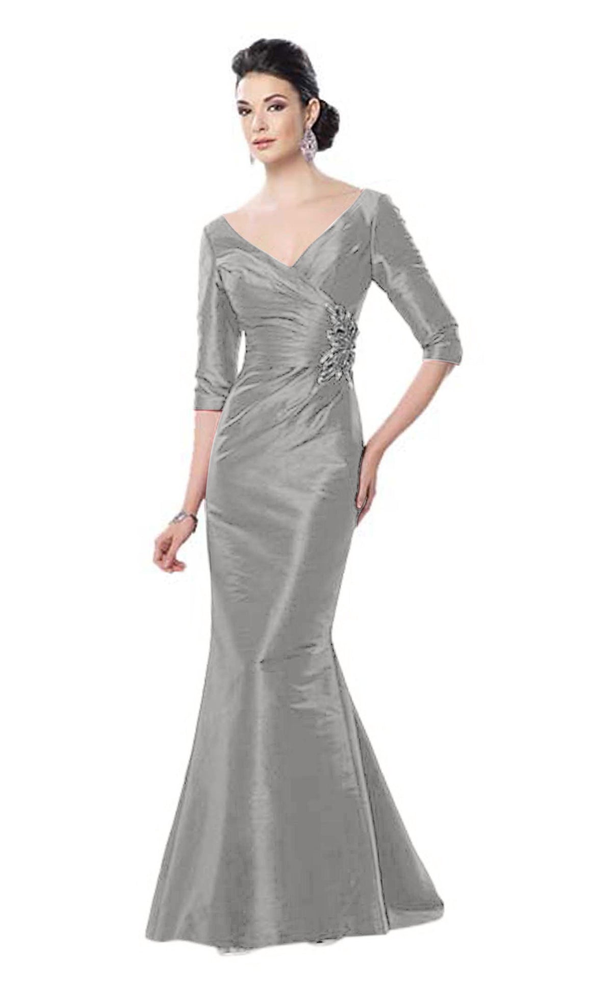 slim fit dress slacks Adrianna Papell Platinum 40416 main image 1