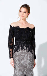 5 of 5 Ivonne D 220D30 Dress Black-Charcoal