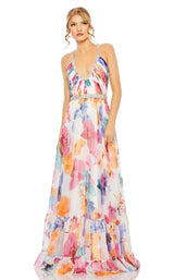 1 of 3 Mac Duggal 2219 Dress White-Multi