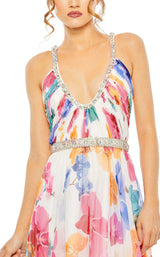 2 of 3 Mac Duggal 2219 Dress White-Multi