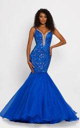 2 of 4 Johnathan Kayne 2229 Dress Royal
