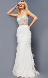 2 of 3 Jovani 08525 Off White