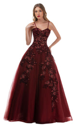 2 of 8 Nina Canacci 2245 Burgundy