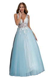 2 of 16 Nina Canacci 2256 Ivory/Blue