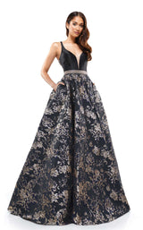 1 of 12 Colors Dress 2273 Dress Black-Gold