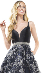 8 of 12 Colors Dress 2273 Dress Black-Silver