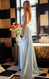 9 of 10 Jovani 23010 Light Blue