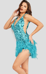 1 of 4 Jovani 23103 Dress Teal