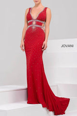 3 of 9 Jovani 23185 Red