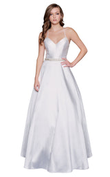 1 of 4 Nina Canacci 2323 Dress Ivory