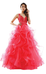 2 of 12 Colors Dress 2325 Dress Hot-Coral