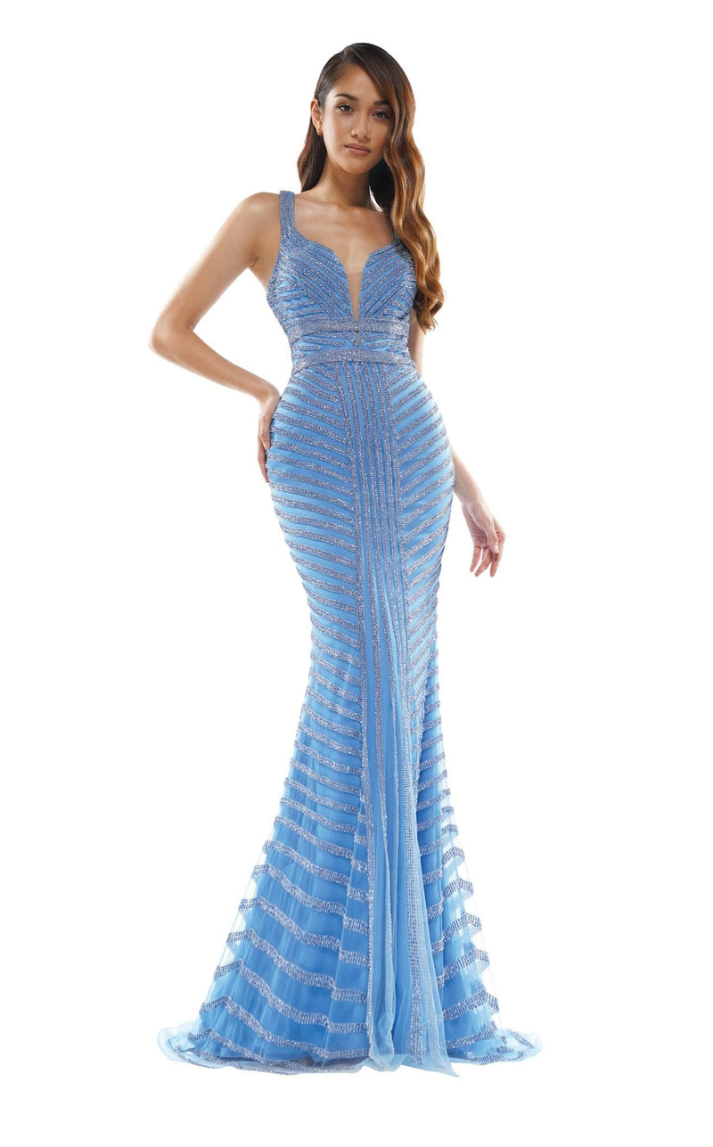 ocean blue colour dress Colors 2337CL Dress Sale Ivory Satin A-line Ankle-length extra_sale_medium 20 days from June Size:35.5