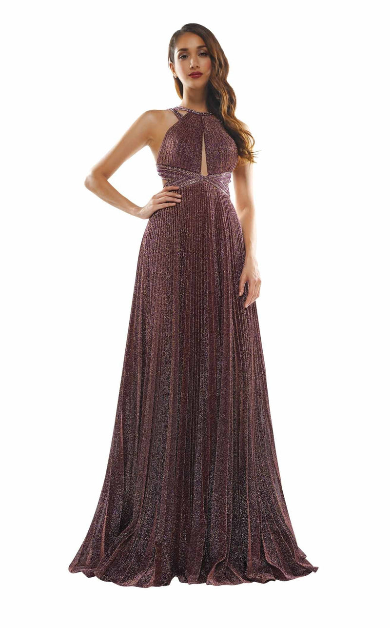 Colors Dress 2365 Dress Purple-Gold