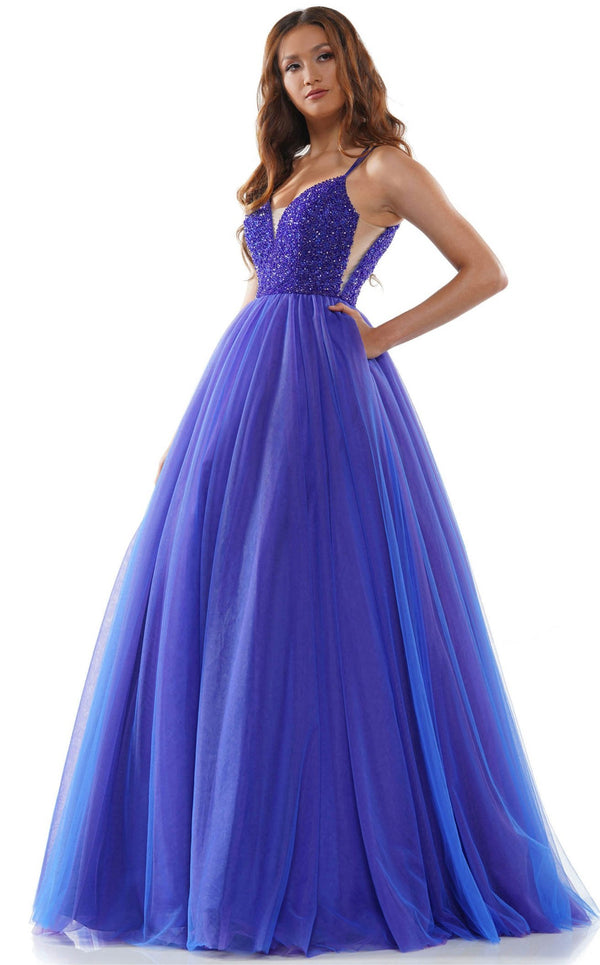 Colors Dress 2382 Dress Royal-Purple