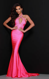 2 of 8 Johnathan Kayne 2401 Dress Fuchsia