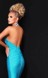 8 of 8 Johnathan Kayne 2401 Dress Turquoise