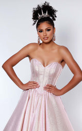 6 of 8 Johnathan Kayne 2411 Dress Pink-Gold