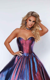 7 of 8 Johnathan Kayne 2411 Dress Raspberry