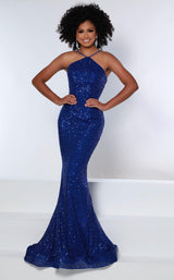 1 of 6 Johnathan Kayne 2414 Dress Royal